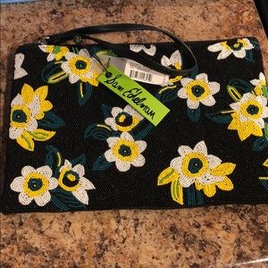 NWT Sam Edelman Abigail beaded clutch